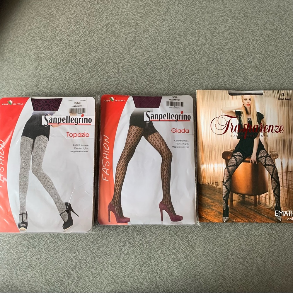 NWT bundle of 3 modern pantyhose hosiery